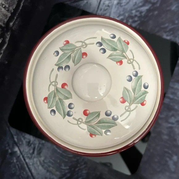 Corelle Abundance Fruit Patterned Cookie Jar with Lid - Picture 3 of 7